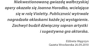 Joanna Horodko - recenzja